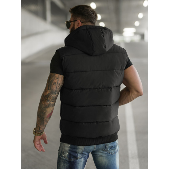 Vīriešu melna veste Corles JS/32M1780/392 - Vīriešiem Vīriešu melna veste Corles Vestes