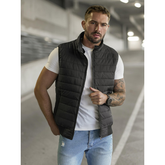 Melns jaka ar kapuci Naron JS/8M983/392 - Vīriešiem Melns jaka ar kapuci Naron Vestes