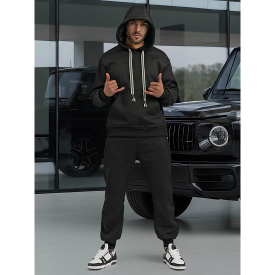 Vīriešu melns komplekts Ulan Vīriešu uzvalki