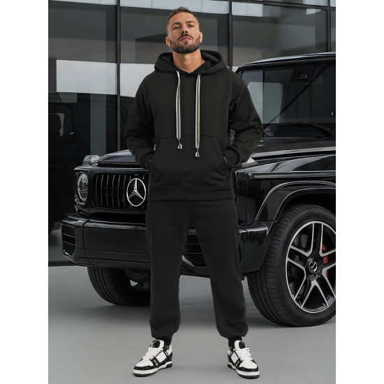 Vīriešu melns komplekts Ulan Vīriešu uzvalki