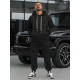 Vīriešu melns komplekts Ulan Vīriešu uzvalki