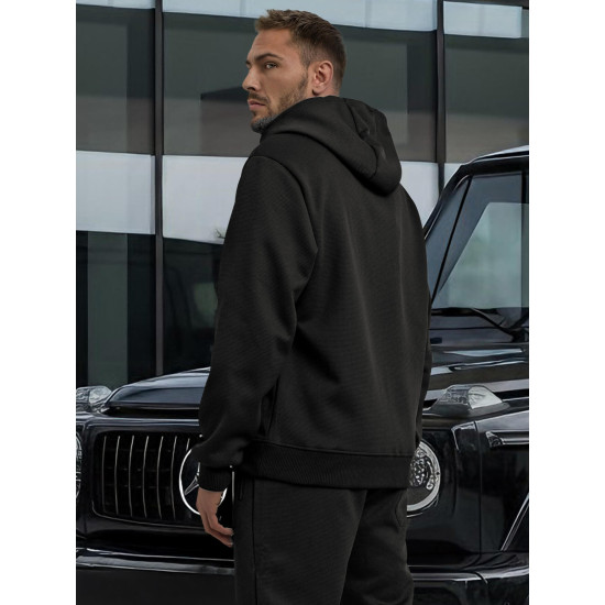 Vīriešu melns komplekts Ulan Vīriešu uzvalki