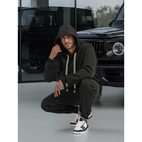 Vīriešu melns komplekts Ulan Vīriešu uzvalki