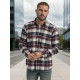 Vīriešu bordo krāsas rūtains krekls Marino Krekli