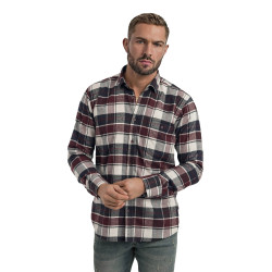 Vīriešu bordo krāsas rūtains krekls Marino