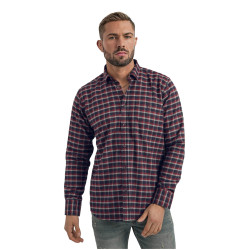 Vīriešu tumši zils rūtains krekliņš Marino