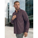 Vīriešu tumši zils rūtains krekliņš Marino Krekli