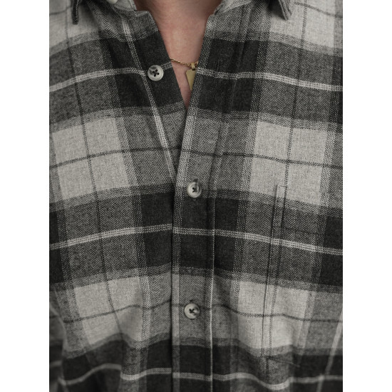 Vīriešu pelēks rūtains krekls Marino Krekli
