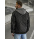 Melna vīriešu jaka ar kapuci Lator JS/8M986/392