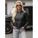 Sieviešu melna ādas jaka Emeli Sieviešu jakas