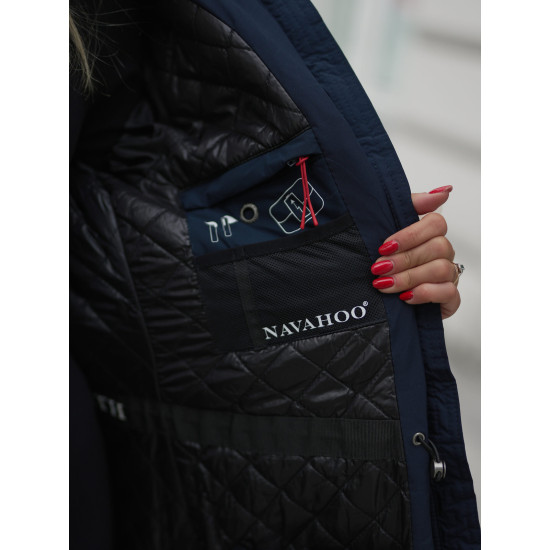 Sieviešu ziemas garā jaka tumši zila Marni Sieviešu jakas