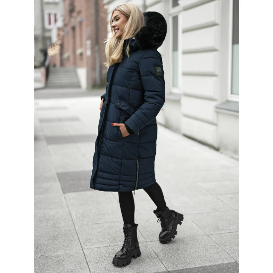 Sieviešu ziemas garā jaka tumši zila Marni Sieviešu jakas