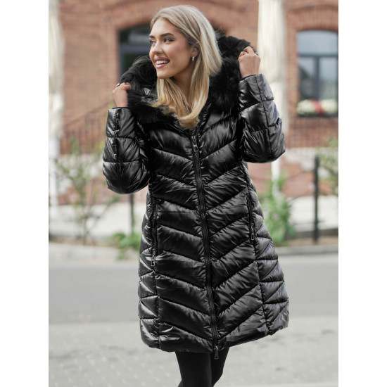 Sieviešu ziemas jaka Marisa melna JS/16M9100/392Z