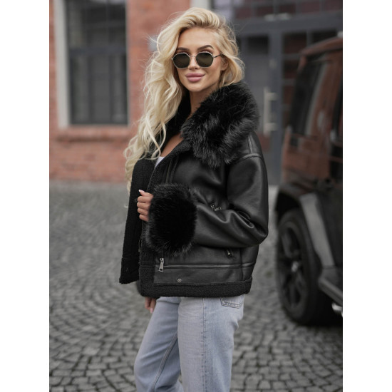 Sieviešu melna ziemas jaka Cari Sieviešu jakas