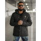 Men's black winter jacket Lorenzo JS/57M7503/392