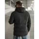 Men's black winter jacket Lorenzo JS/57M7503/392