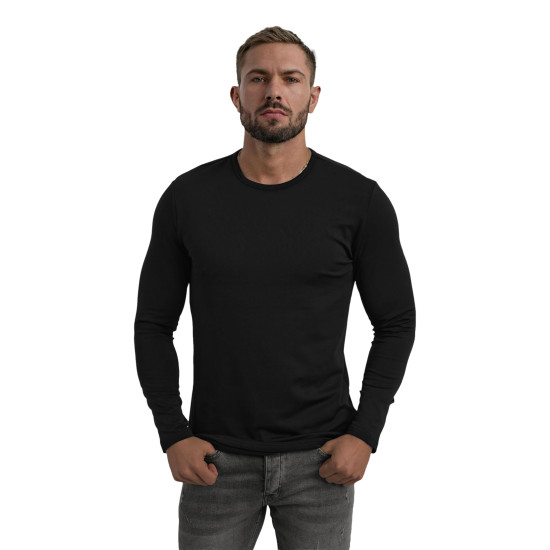 Vīriešu melns T-krekls Rojo Džemperi