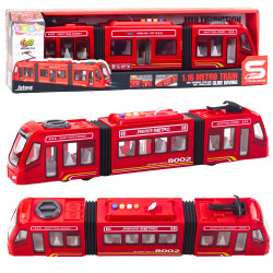 Sarkanais pilsētas metro ar gaismas un skaņas efektiem