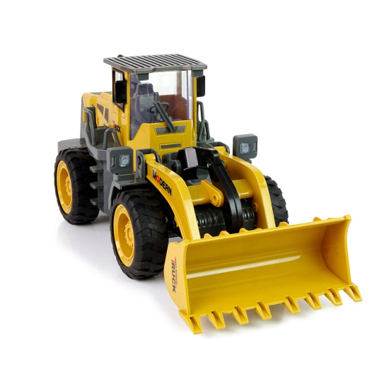 Milzīgs ekskavators R/C iekrāvējs Tālvadības pults vadāmi 360 grādu rotējoši LED lukturi Radio vadāmās rotaļlietas