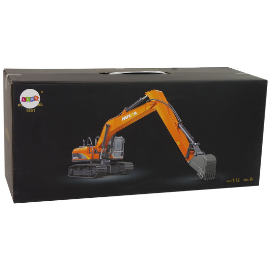 Profesionāls kāpurķēžu ekskavators ar tālvadības pulti 2,4 GHz LED apgaismojums 15 funkcijas Radio vadāmās rotaļlietas