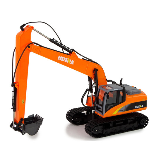 Profesionāls kāpurķēžu ekskavators ar tālvadības pulti 2,4 GHz LED apgaismojums 15 funkcijas Radio vadāmās rotaļlietas