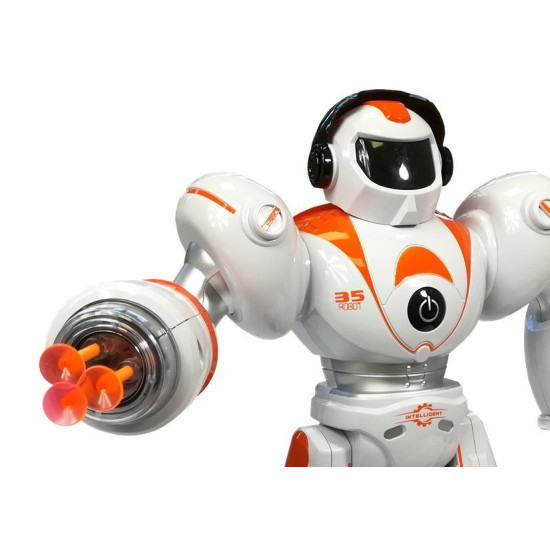 Tālvadības pults vadāms R/C robots šauj raķetes Radio vadāmās rotaļlietas