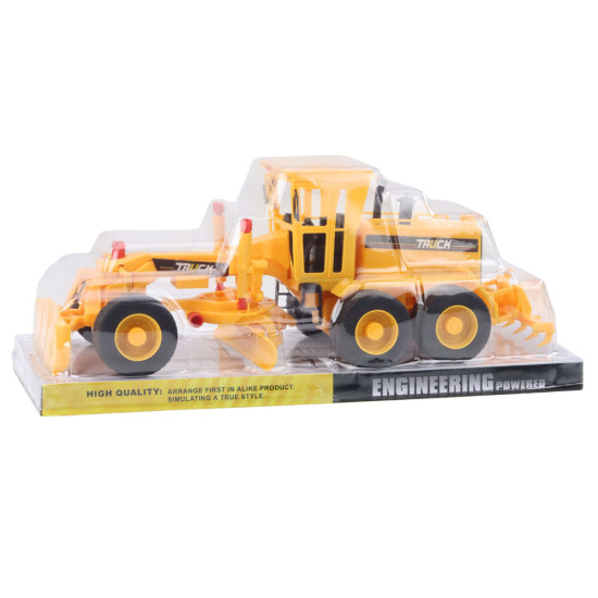 Dzeltenais greideris 24780 - Rotaļlietu automašīnas Dzeltenais greideris Būvniecība un lauksaimniecība