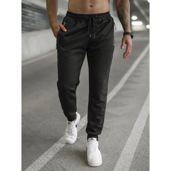 Vīriešu melnas bikses Run Gadījuma bikses