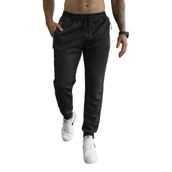 Vīriešu melnas bikses Run Gadījuma bikses