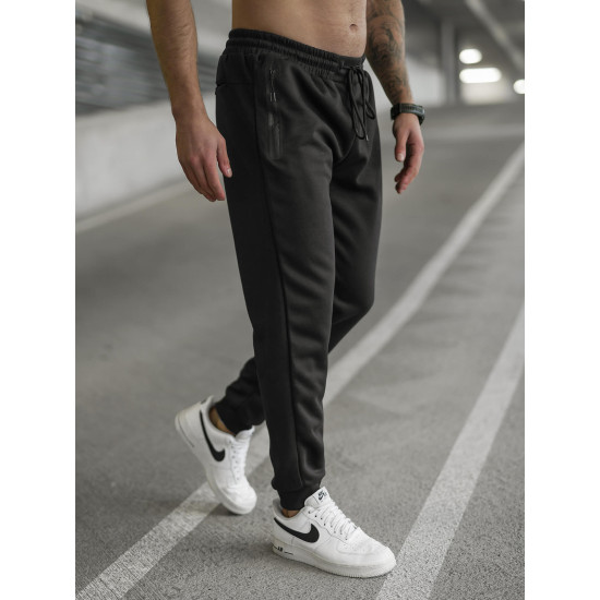 Vīriešu melnas bikses Run Gadījuma bikses