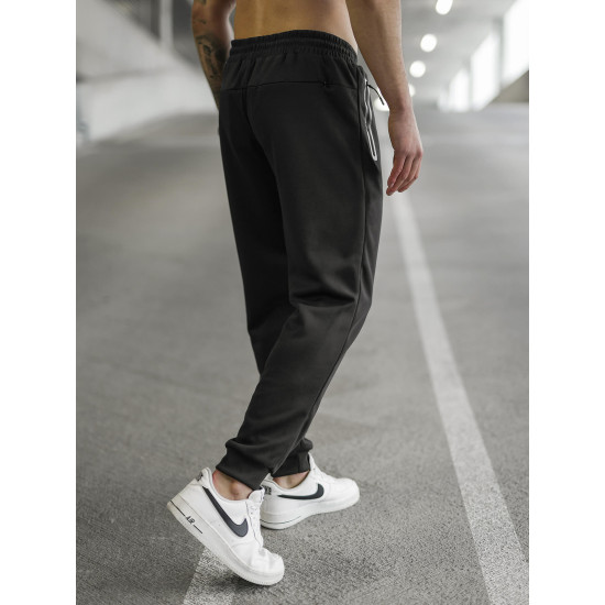 Vīriešu melnas bikses Run Gadījuma bikses