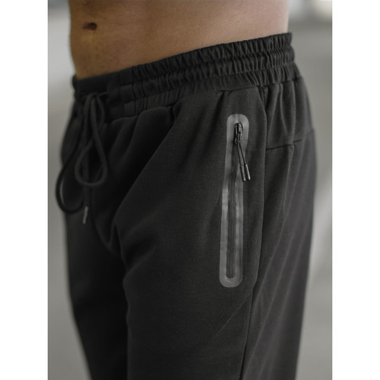 Vīriešu melnas bikses Run Gadījuma bikses