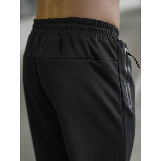 Vīriešu melnas bikses Run Gadījuma bikses