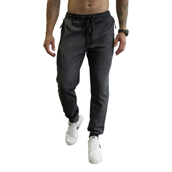 Vīriešu tumši pelēkas bikses Run Gadījuma bikses