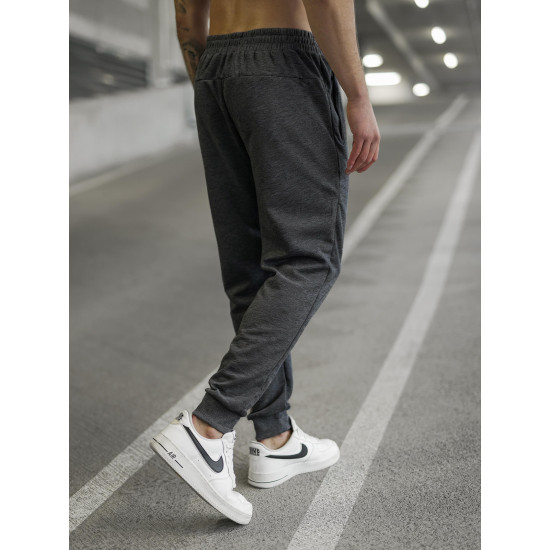 Vīriešu tumši pelēkas bikses Run Gadījuma bikses