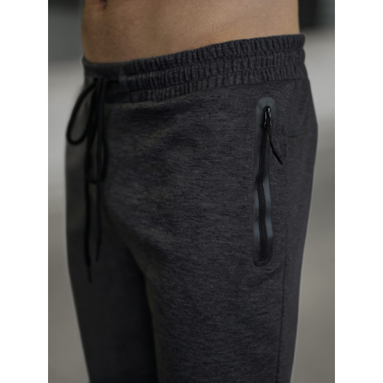 Vīriešu tumši pelēkas bikses Run Gadījuma bikses