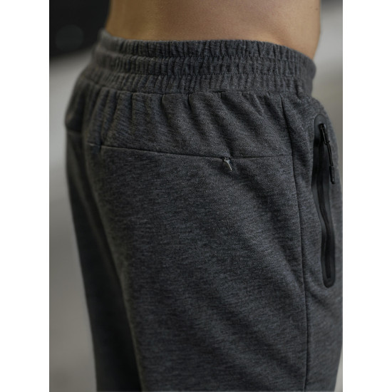 Vīriešu tumši pelēkas bikses Run Gadījuma bikses