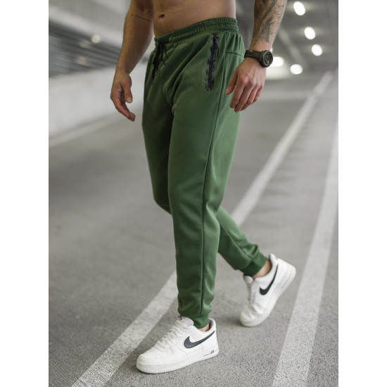 Vīriešu haki krāsas bikses Run Gadījuma bikses