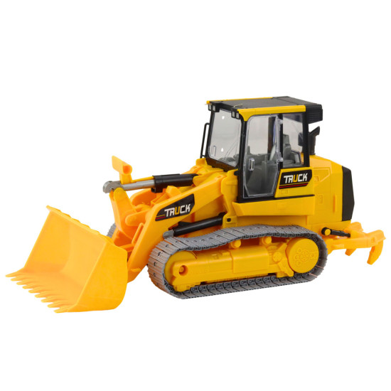 Dzeltens kāpurķēžu buldozers 24783 - Rotaļlietu automašīnas Dzeltens kāpurķēžu buldozers Būvniecība un lauksaimniecība