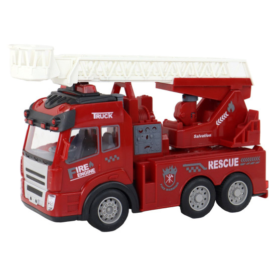 Ugunsdzēsēju departaments ar kāpnēm Tālvadības pults modelis Radio vadāmās rotaļlietas