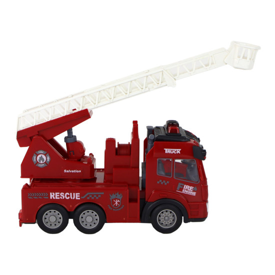 Ugunsdzēsēju departaments ar kāpnēm Tālvadības pults modelis Radio vadāmās rotaļlietas