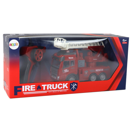 Ugunsdzēsēju departaments ar kāpnēm Tālvadības pults modelis Radio vadāmās rotaļlietas