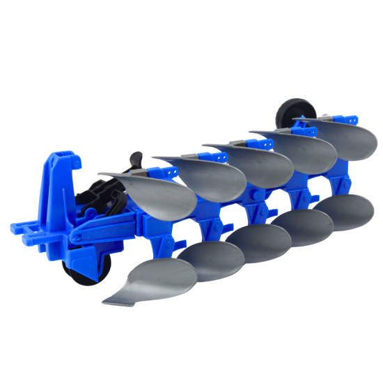 Sarkans traktors ar arklu 24808 - Rotaļlietu automašīnas Sarkans traktors ar arklu Būvniecība un lauksaimniecība