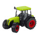 Zaļš traktors ar piekabi baļķiem 24805 - Rotaļlietu automašīnas Zaļš traktors ar piekabi baļķiem Būvniecība un lauksaimniecība