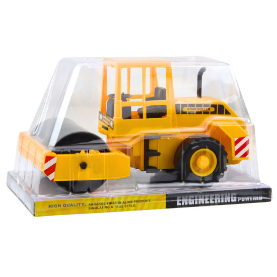 Celtniecības transportlīdzeklis - ceļa veltnis 24778 - Rotaļlietu automašīnas Celtniecības transportlīdzeklis - ceļa veltnis Būvniecība un lauksaimniecība