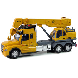 Tālvadības pults vadāmā kravas automašīna Crane Pilot 2.4G Lights Sounds Yellow