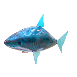 Tālvadības pults vadāma zivs R/C haizivs Zils lidojošs balons