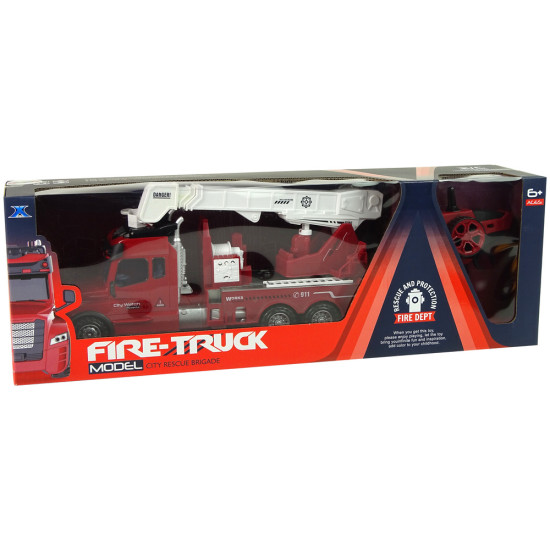 Tālvadības pults Ugunsdzēsēju kravas automašīnas tālvadības pults 2.4G Gaismas skaņas Sarkans Radio vadāmās rotaļlietas