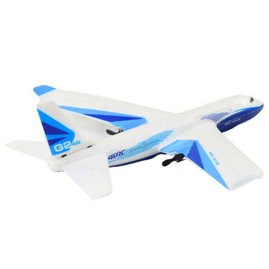 Remote Controlled Airplane R/C 4D-G2 Lights White Radio vadāmās rotaļlietas