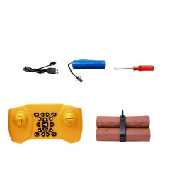 Tālvadības tālvadības dakšu iekrāvēja 360 grādu rotējošie gaismas riteņi